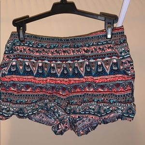 Vibrant BoHo shorts